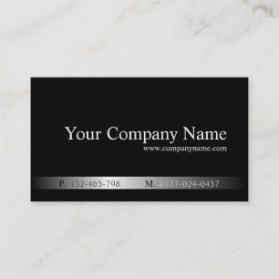 Cool Black and Silver Legal Business Card