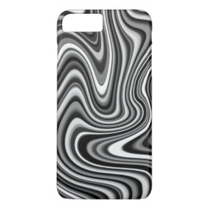 COOL Black and White Digital Marble Pattern Case-Mate iPhone Case