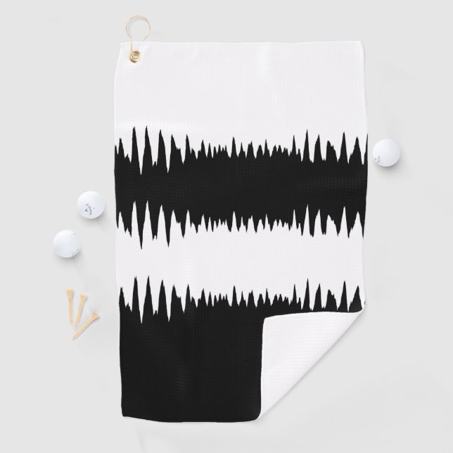 COOL Black and White Golf Towel (InSitu)