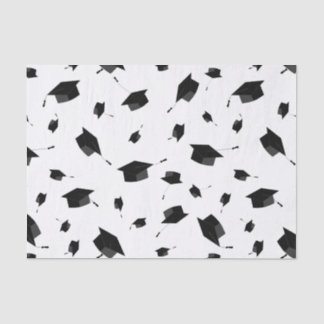 Cool Black and White Graduation Theme Tissue Paper