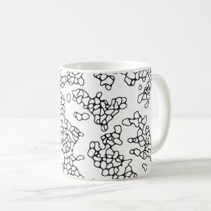 COOL Black and White Shapes Coffee Mug