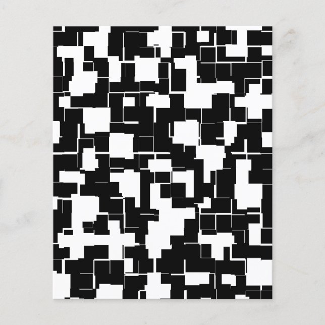 Cool Black and White Trendy Stylish Pattern (Front)