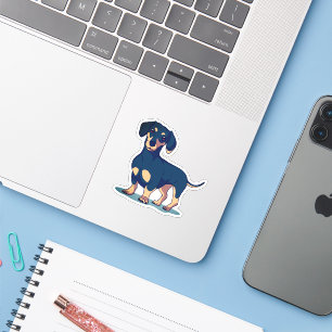 Cool Black Dachshund Dog Design