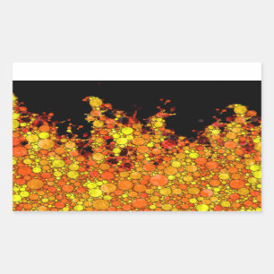 Cool Black Fire Flames Sticker