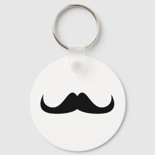 Cool Black Handlebar moustache Keychain