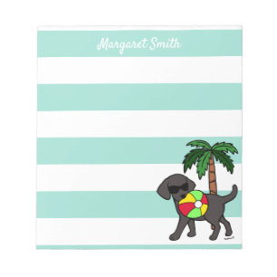Cool Black Labrador Sunglasses Notepad