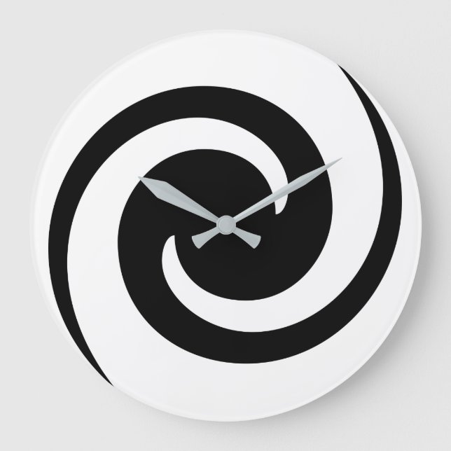 Cool Black  Large Clock (Front)