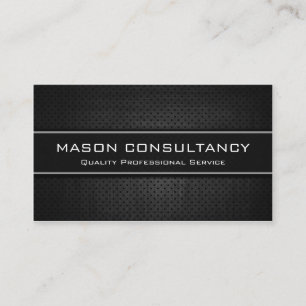 Cool Black, Modern Professional Business Cards