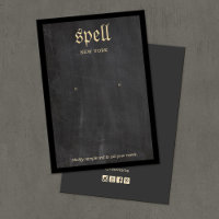 Cool Black Rustic Edgy Earring Display Card