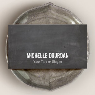 Cool Black Rustic Grunge  Business Card