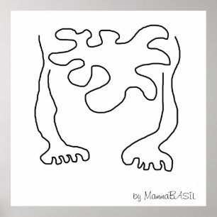 Cool Black & White Abstract Poster! Poster