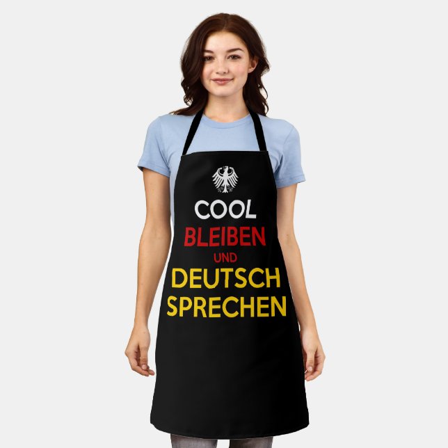 Cool Bleiben und Deutsch Sprechen Apron (Worn)