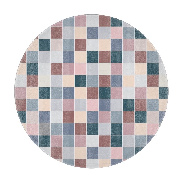 Cool Blocks, Elegant Colors Cutting Board (Front)