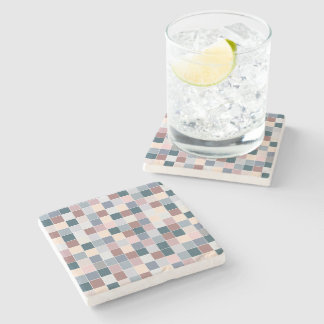 Cool Blocks, Elegant Colors Stone Coaster