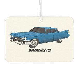 Cool blue 1959 classic car  air freshener