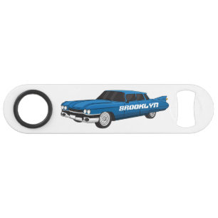 Cool blue 1959 classic car bar key