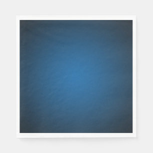Cool Blue-Black Grainy Vignette Napkin