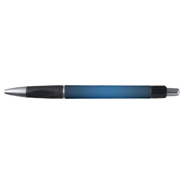 Cool Blue-Black Grainy Vignette Pen (Front)