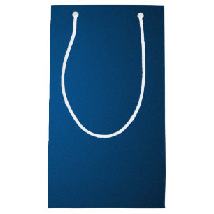 Cool Blue-Black Grainy Vignette Small Gift Bag