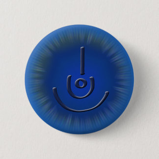 Cool Blue Blessed Symbol Button