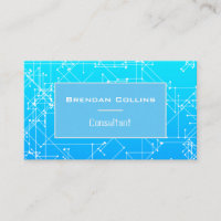 Cool Blue Communication Network Connections