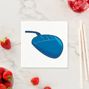Cool Blue Computer Mouse Tech Napkin