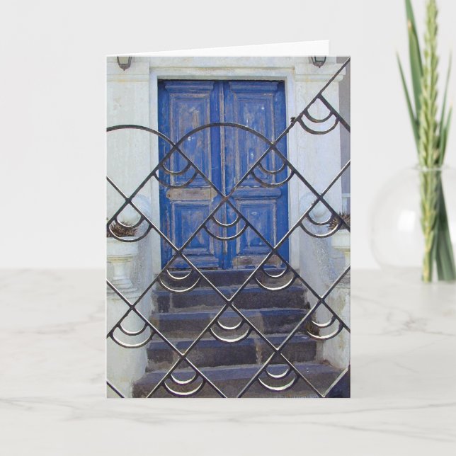 Cool Blue Door Card (Front)