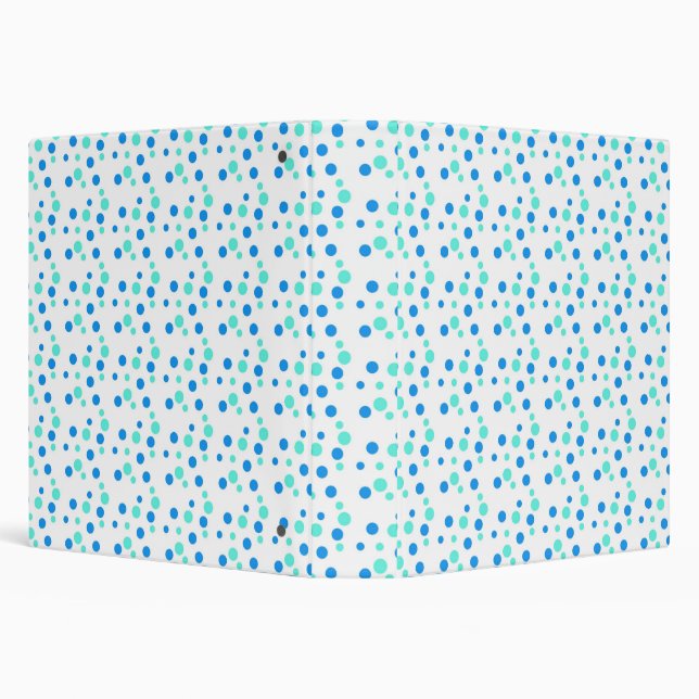 cool blue dots binder (Background)