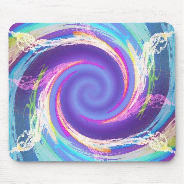 Cool Blue Fire Mousepad (Front)