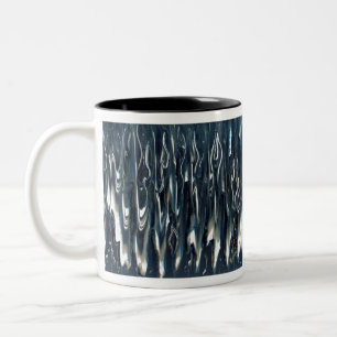  Cool Blue Flame Two-Tone Coffee Mug