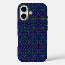 Cool Blue Geometric Squares iPhone / iPad case
