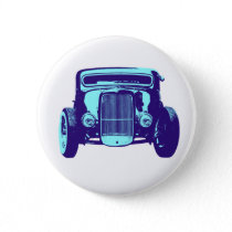 Cool Blue Hot Rod Pin by ClayMart