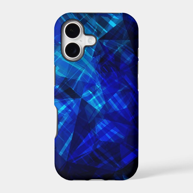Cool Blue Ice Geometric Pattern (Back)