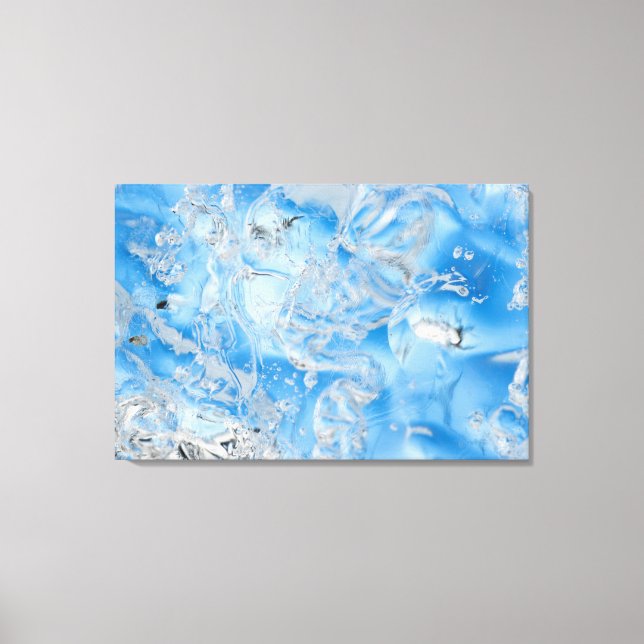 Cool Blue Iceberg Canvas Print (Front)