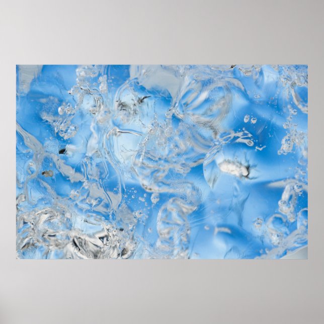 Cool Blue Iceberg Poster (Front)