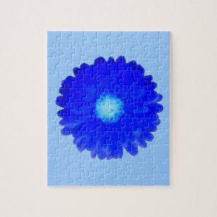 Cool Blue Marigold Puzzle