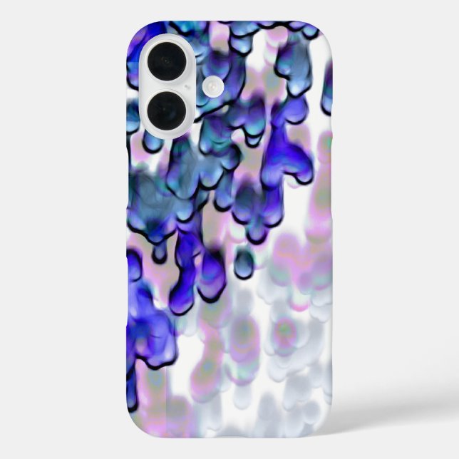 Cool Blue Melting Effect Abstract Case-Mate iPhone Case (Back)
