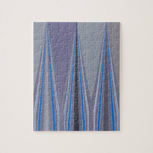 Cool Blue Seamless Design Jigsaw Puzzle (Vertical)