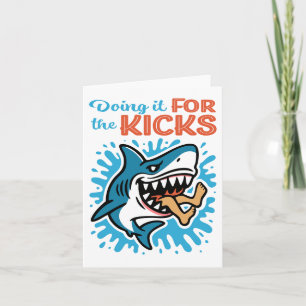 Cool Blue Shark for Kicks Card
