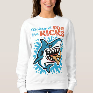 Cool Blue Shark for Kicks Sweatshirt