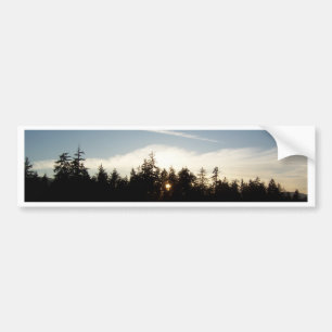 Cool Blue Sunset Bumper Sticker