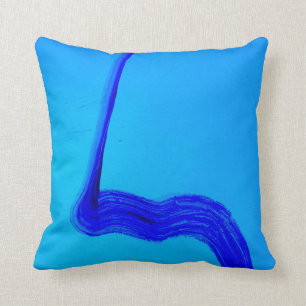Cool Blue Throw Pillow