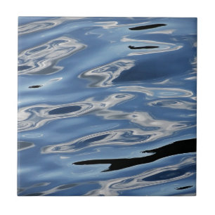 Cool blue water pattern tile