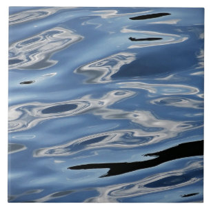 Cool blue water pattern tile