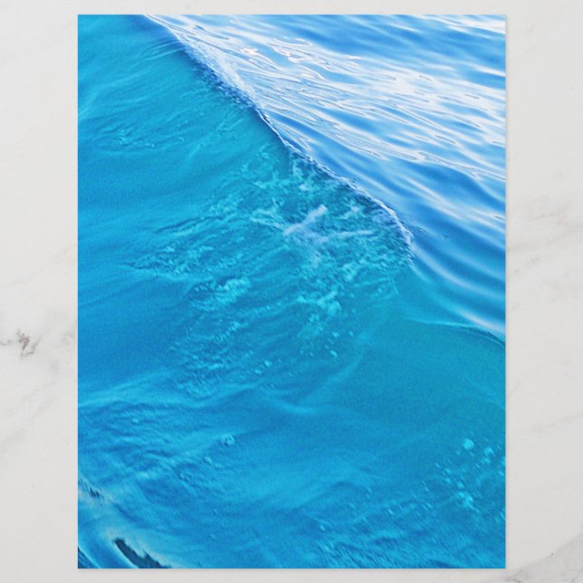 Cool blue water wave (Front)