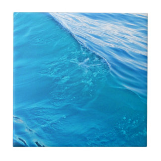 Cool blue water wave tile