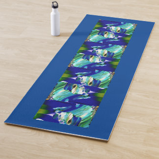 Cool Blue Yoga Mat