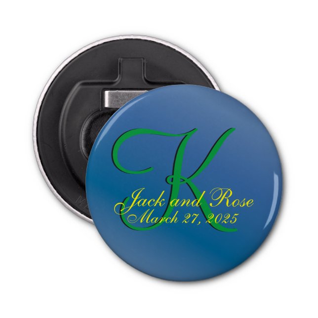 Cool Blueberry Fab Budget Bottle Opener (Front)