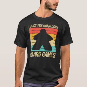Cool Board Game For Men Women Board Gamer Meeple T-Shirt
