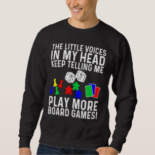 Cool Board Games Art For Men Women Meeple Card Che Sweatshirt